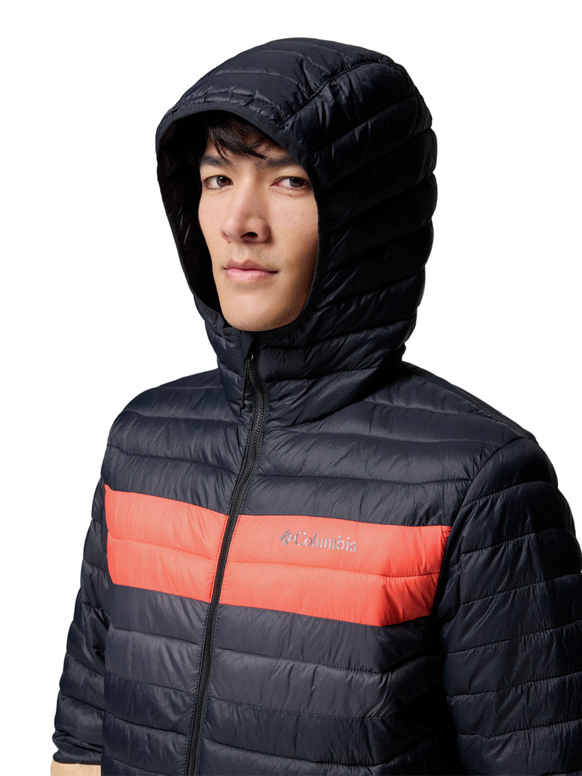 Parka Hombre Powder Pass Hooded Beige Columbia