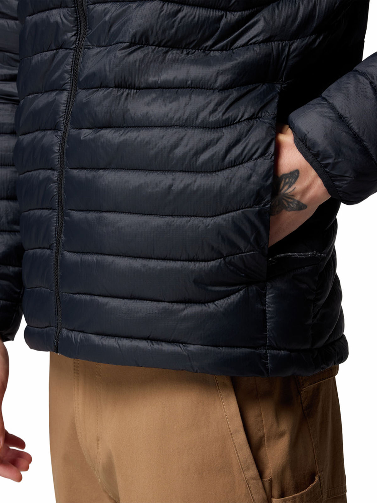 Parka Hombre Powder Pass Hooded Negro Columbia