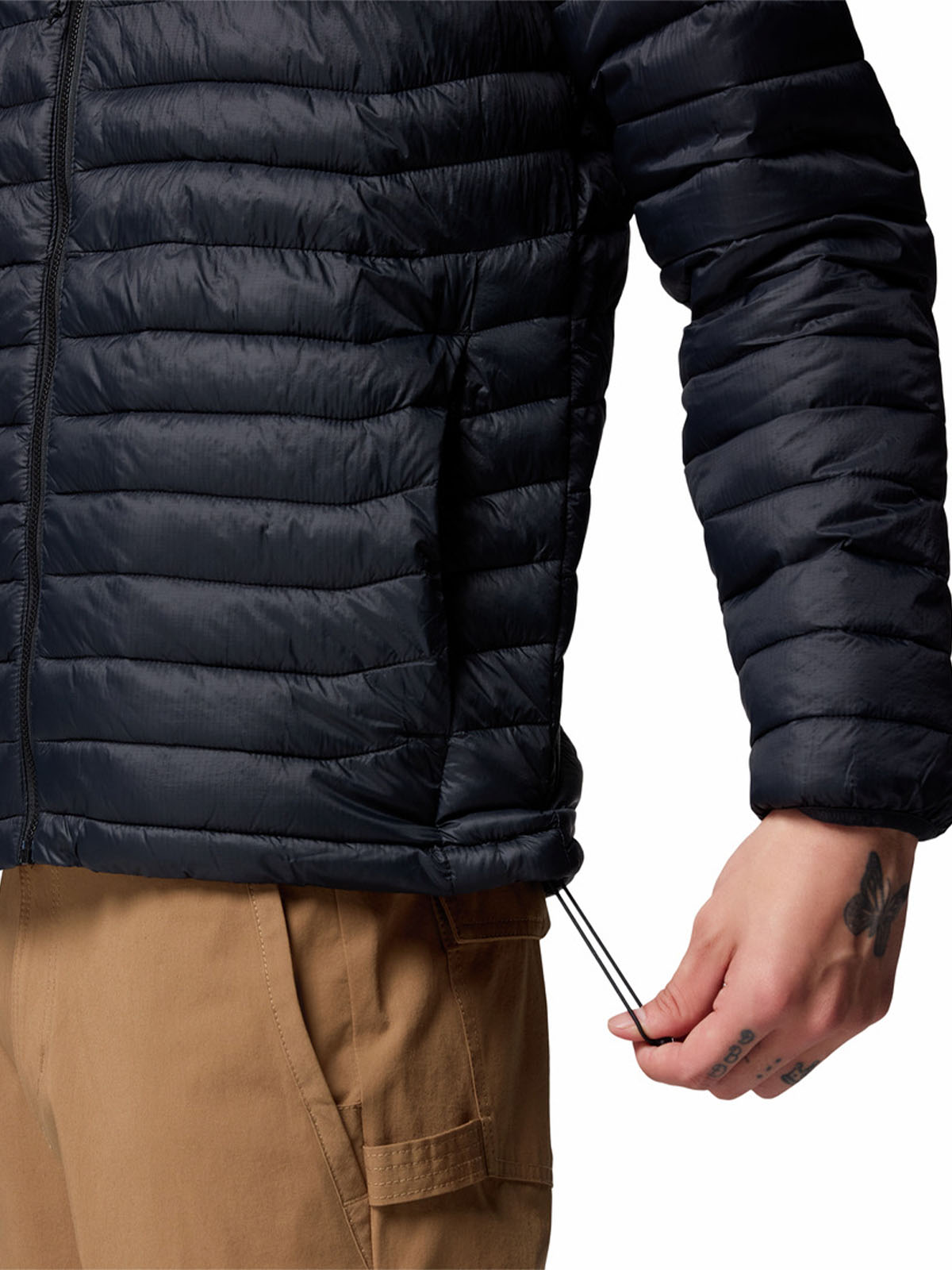 Parka Hombre Powder Pass Hooded Negro Columbia