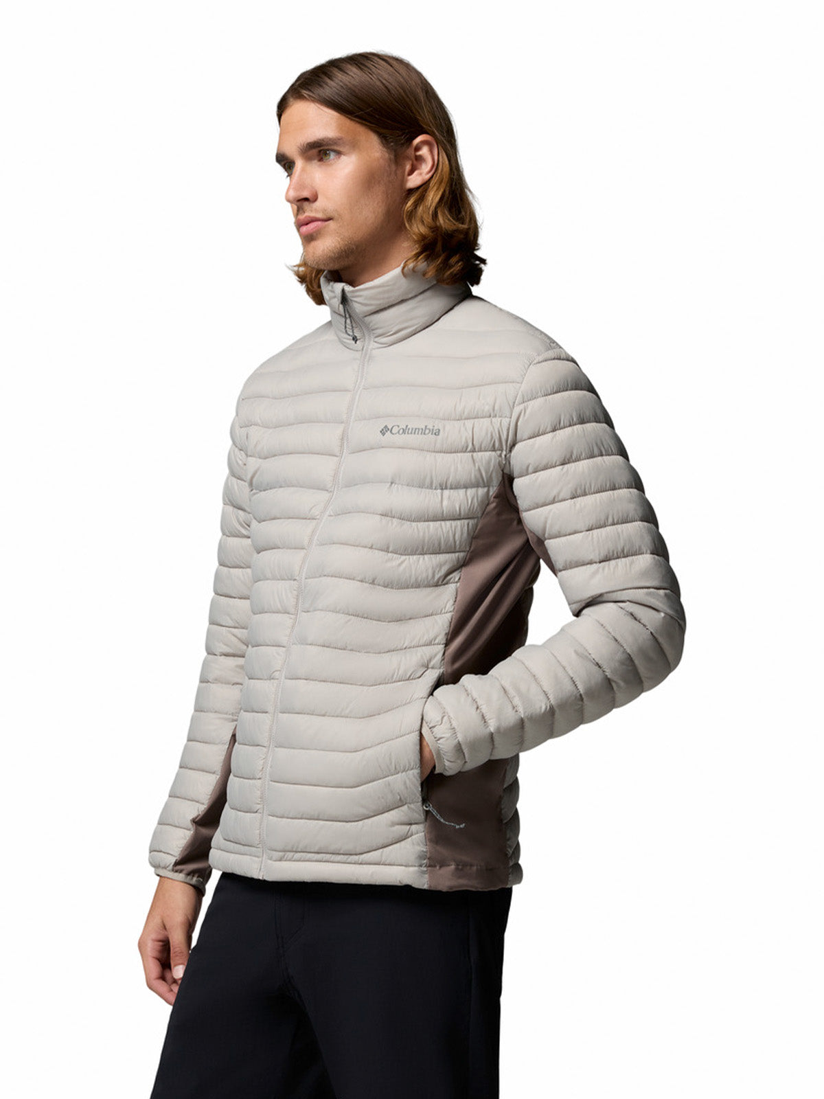 Parka Hombre Powder Pass Hybrid Gris Columbia