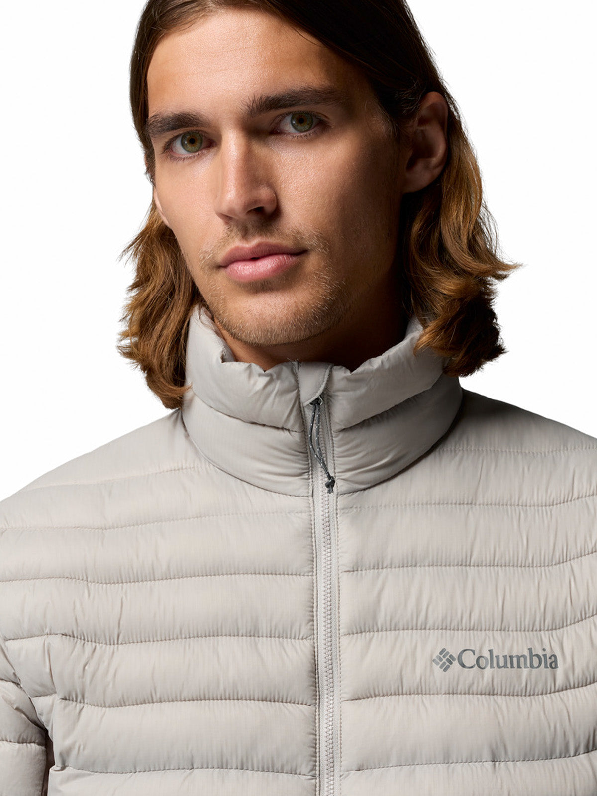 Parka Hombre Powder Pass Hybrid Gris Columbia