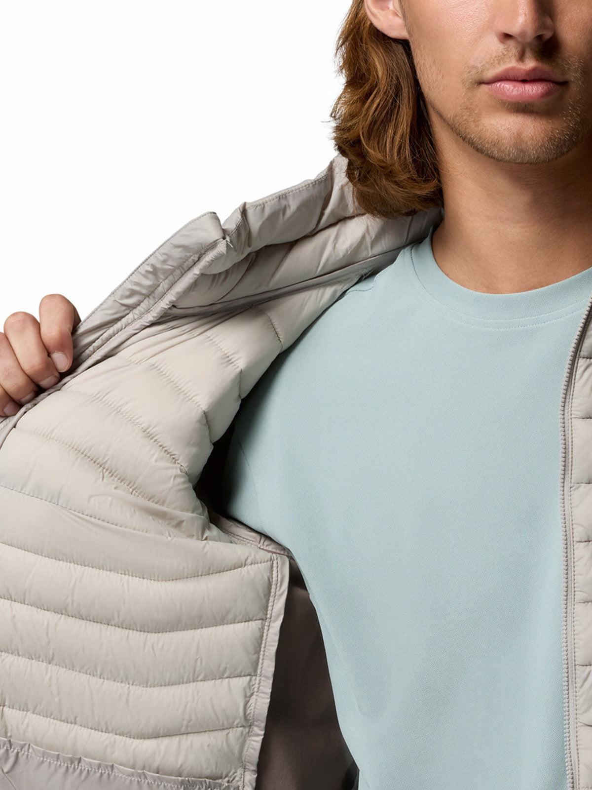 Parka Hombre Powder Pass Hybrid Gris Columbia