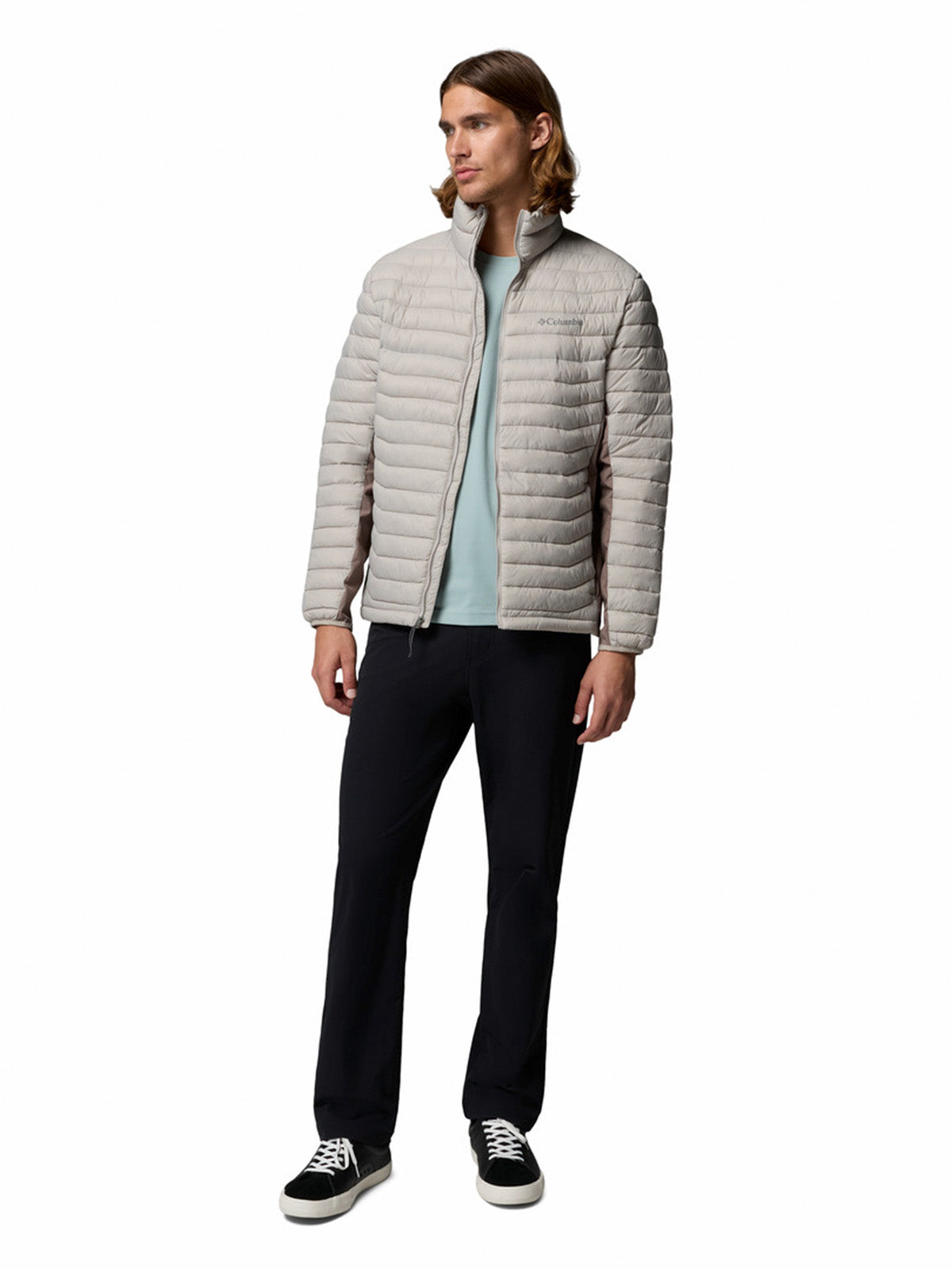 Parka Hombre Powder Pass Hybrid Gris Columbia
