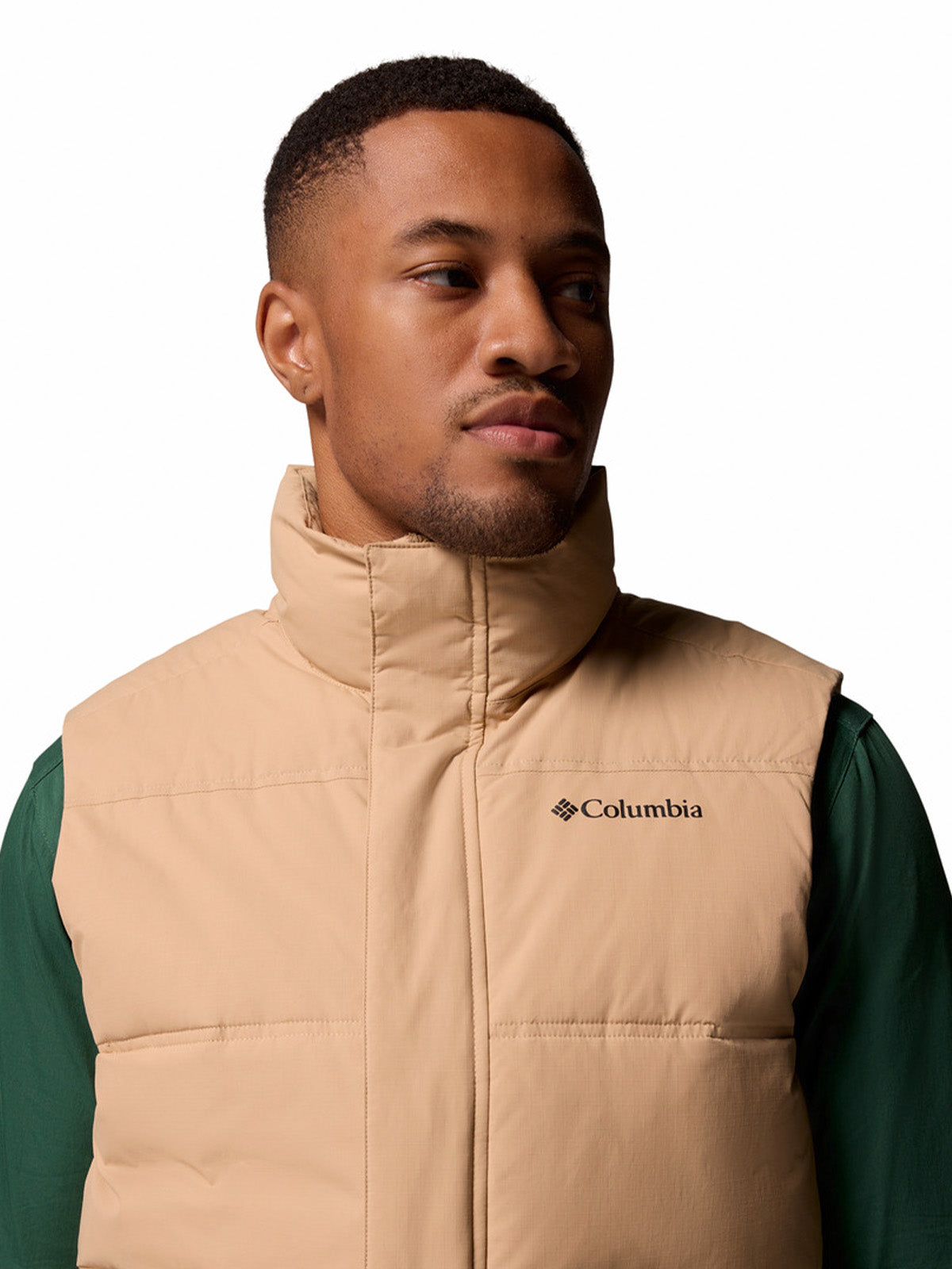 Parka Sin Mangas Hombre Landroamer Puffer Beige/Crudo Columbia