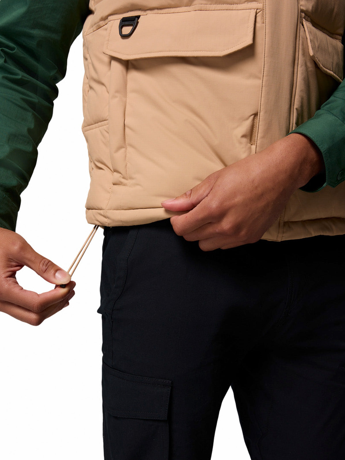Parka Sin Mangas Hombre Landroamer Puffer Beige/Crudo Columbia