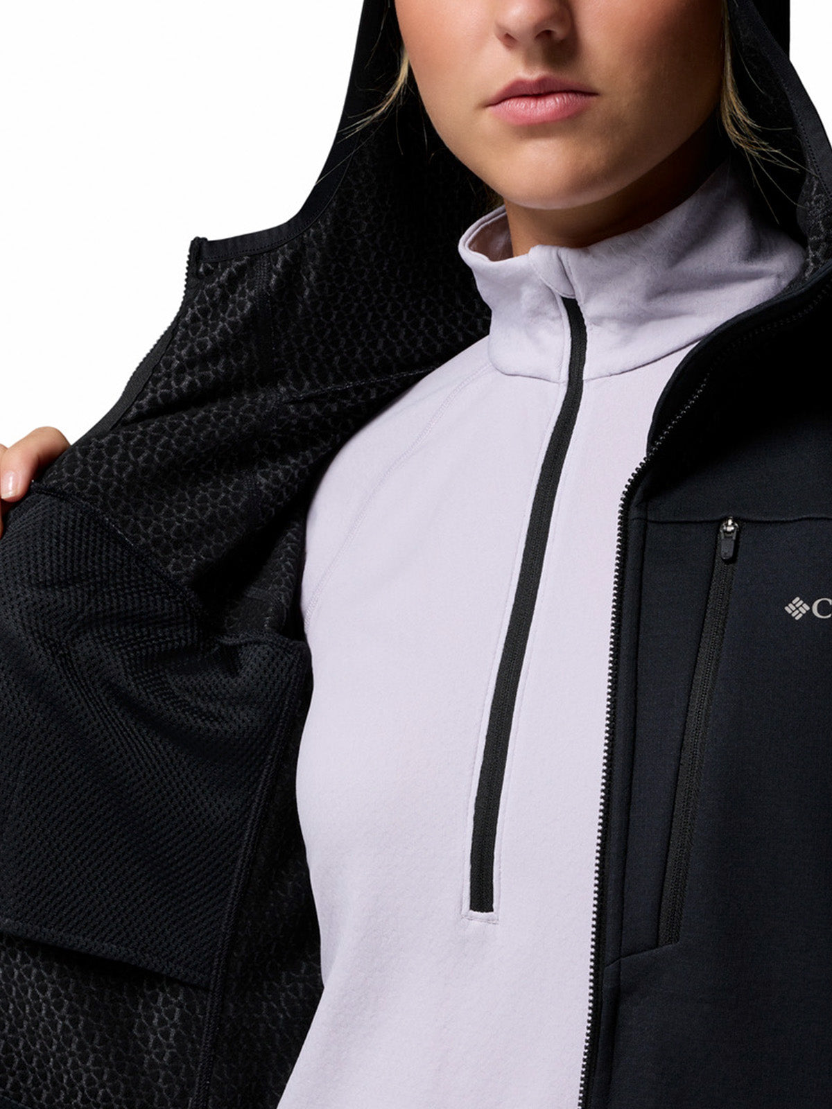 Polar Mujer Arctic Crest Bonded Negro Columbia