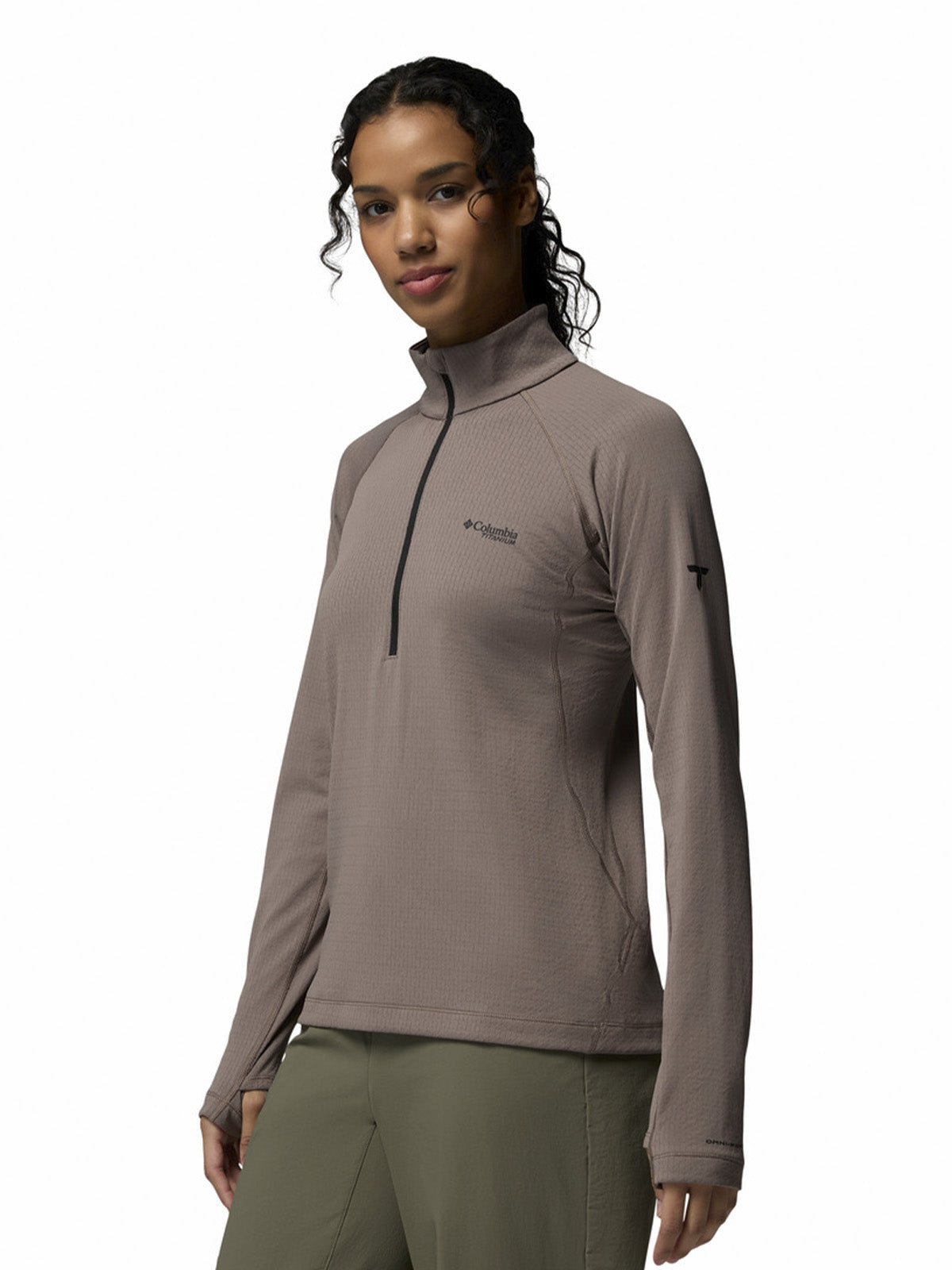 Polar Mujer Driventure Half Zip Gris Columbia