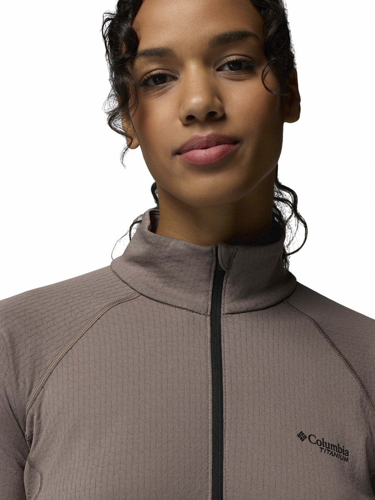 Polar Mujer Driventure Half Zip Gris Columbia