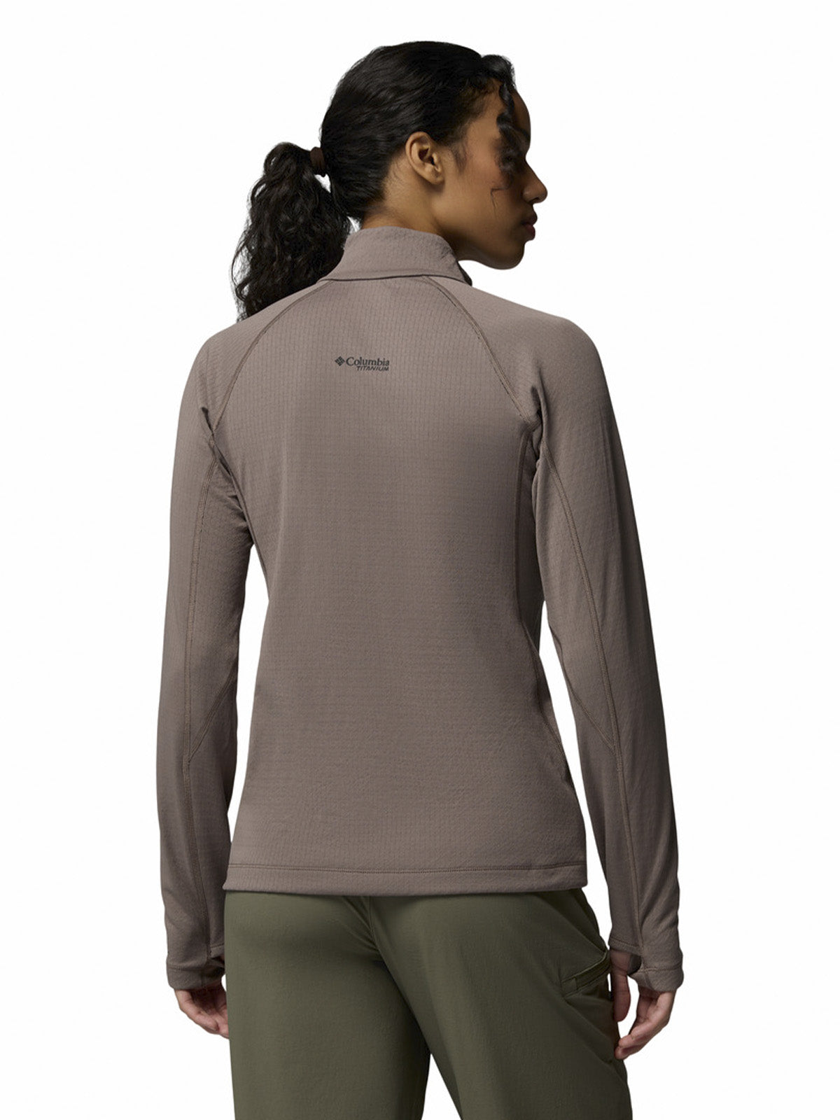 Polar Mujer Driventure Half Zip Gris Columbia