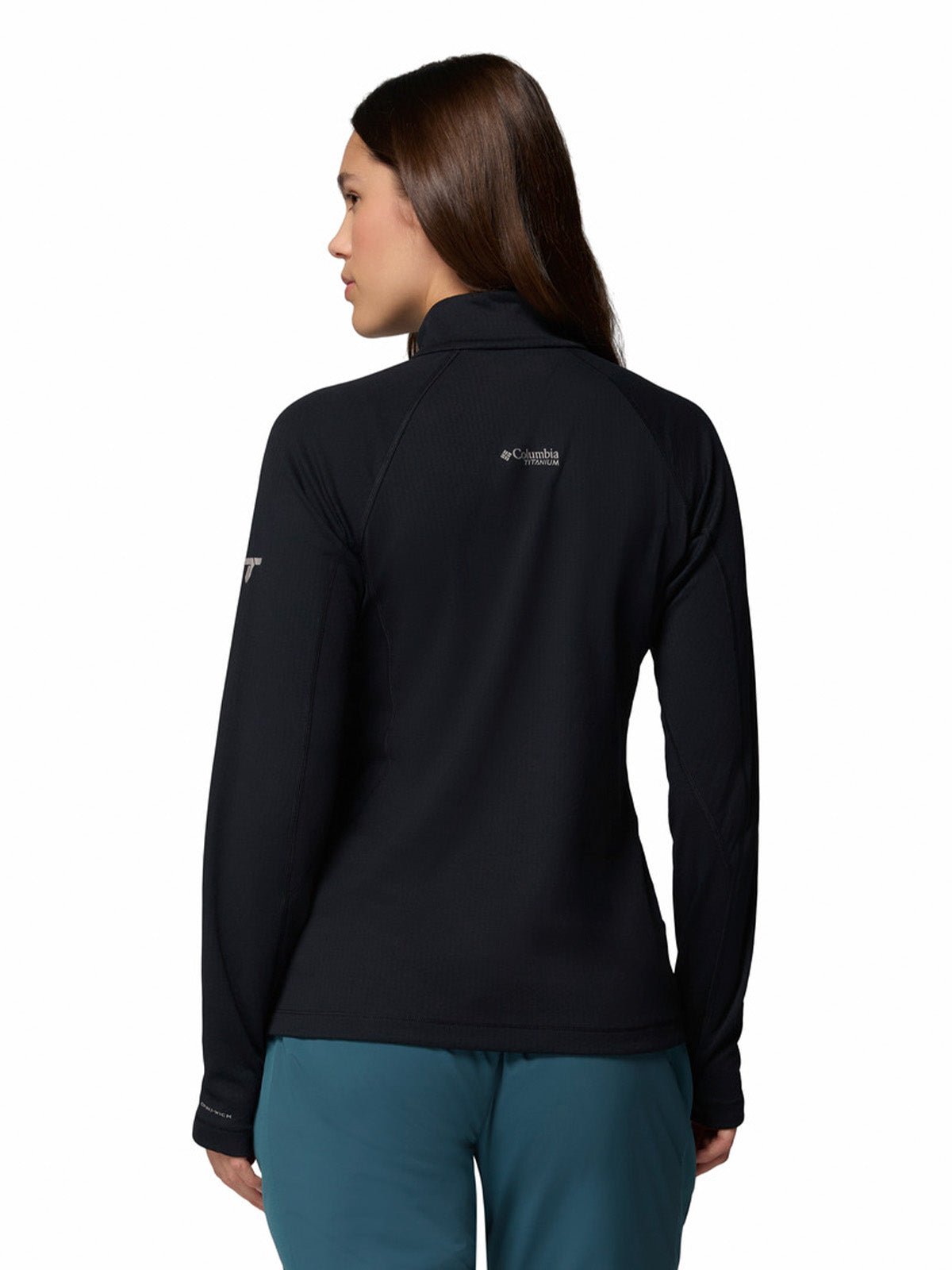 Polerón Mujer Driventure Half Zip Gris Columbia