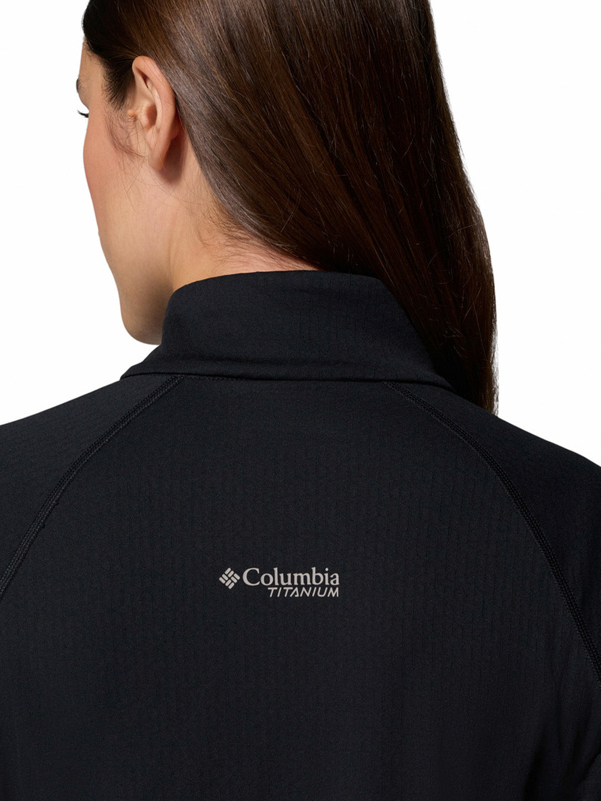 Polerón Mujer Driventure Half Zip Gris Columbia