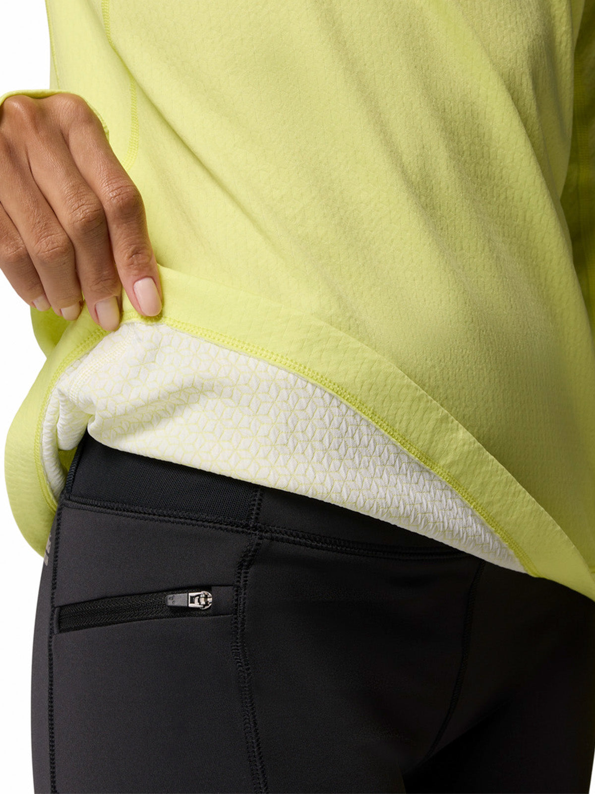 Polera Manga Larga Mujer Driventure Half Zip Amarillo Columbia