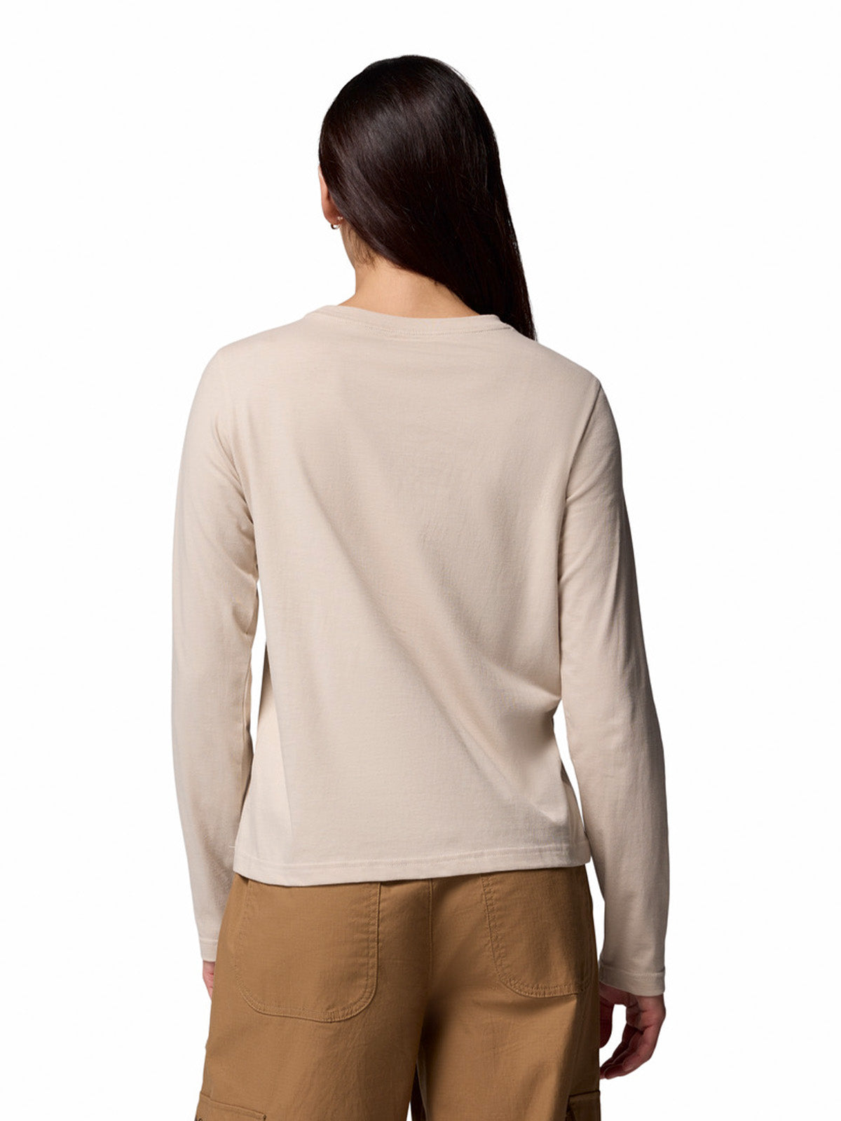 Polera Manga Larga Mujer Rolling Bend Graphic Gris Columbia