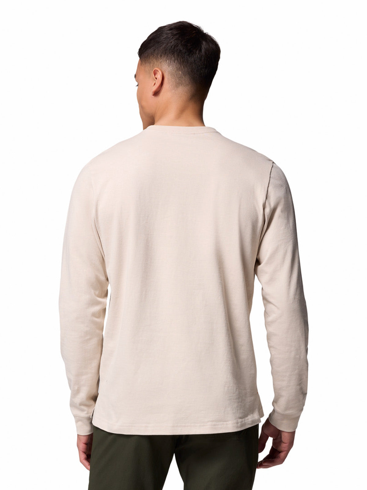 Polera Manga Larga Hombre Landroamer Ls Henley Gris Columbia