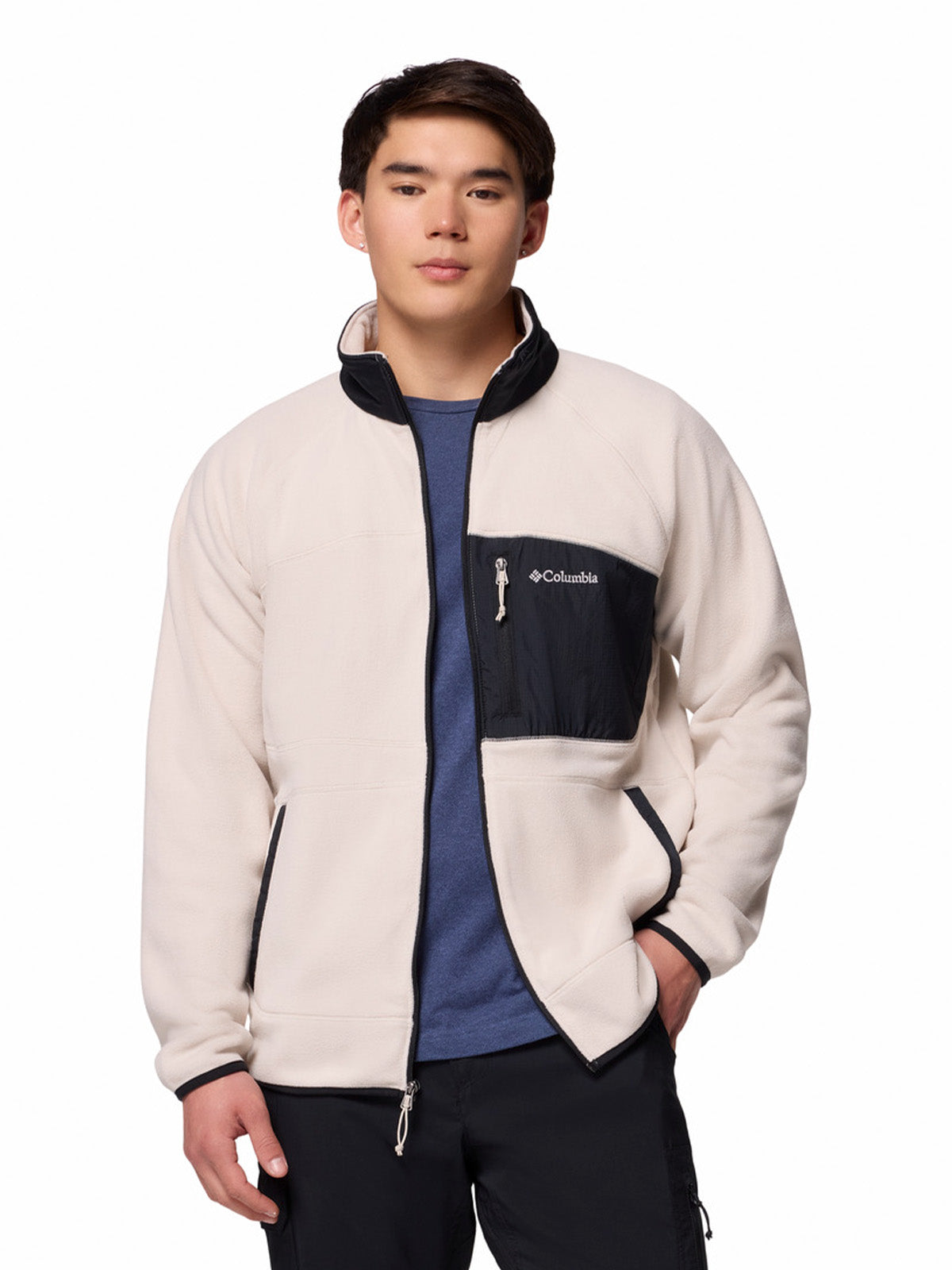 Polar Hombre Fast Trek Overlay Full Zip Beige Columbia