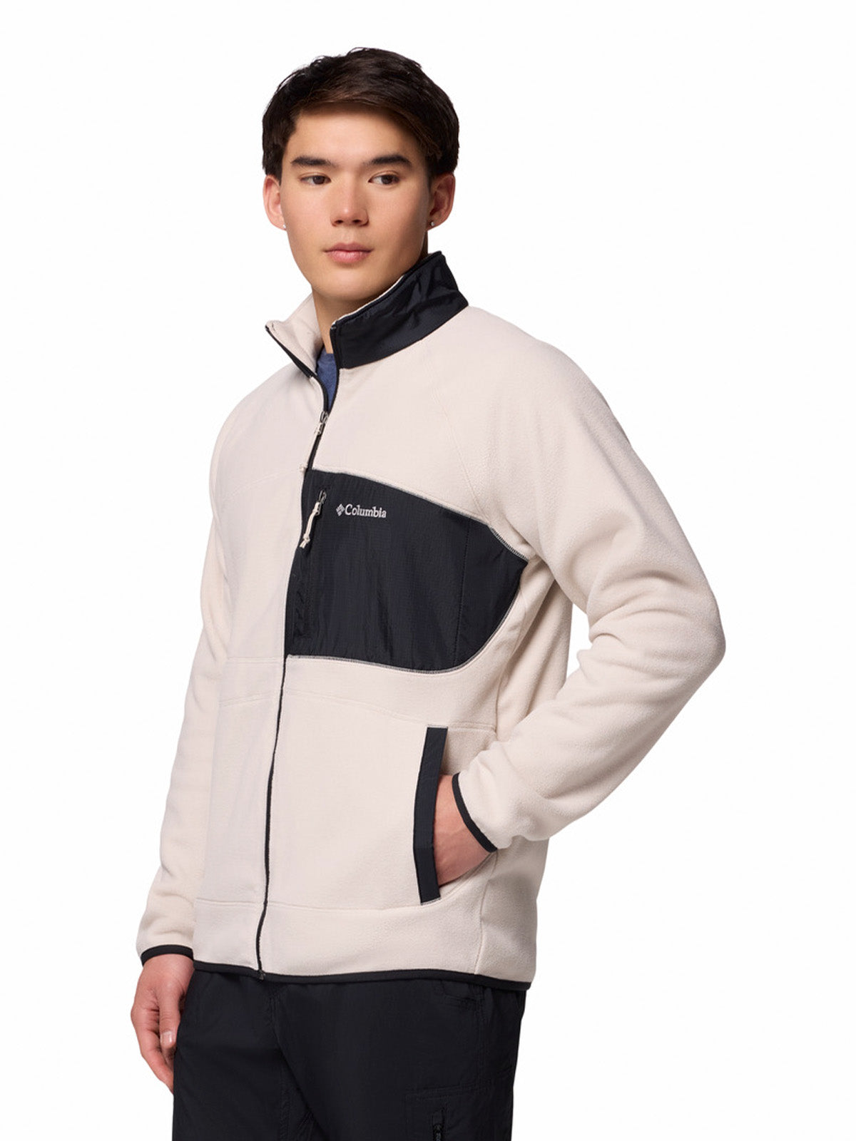 Polar Hombre Fast Trek Overlay Full Zip Beige Columbia