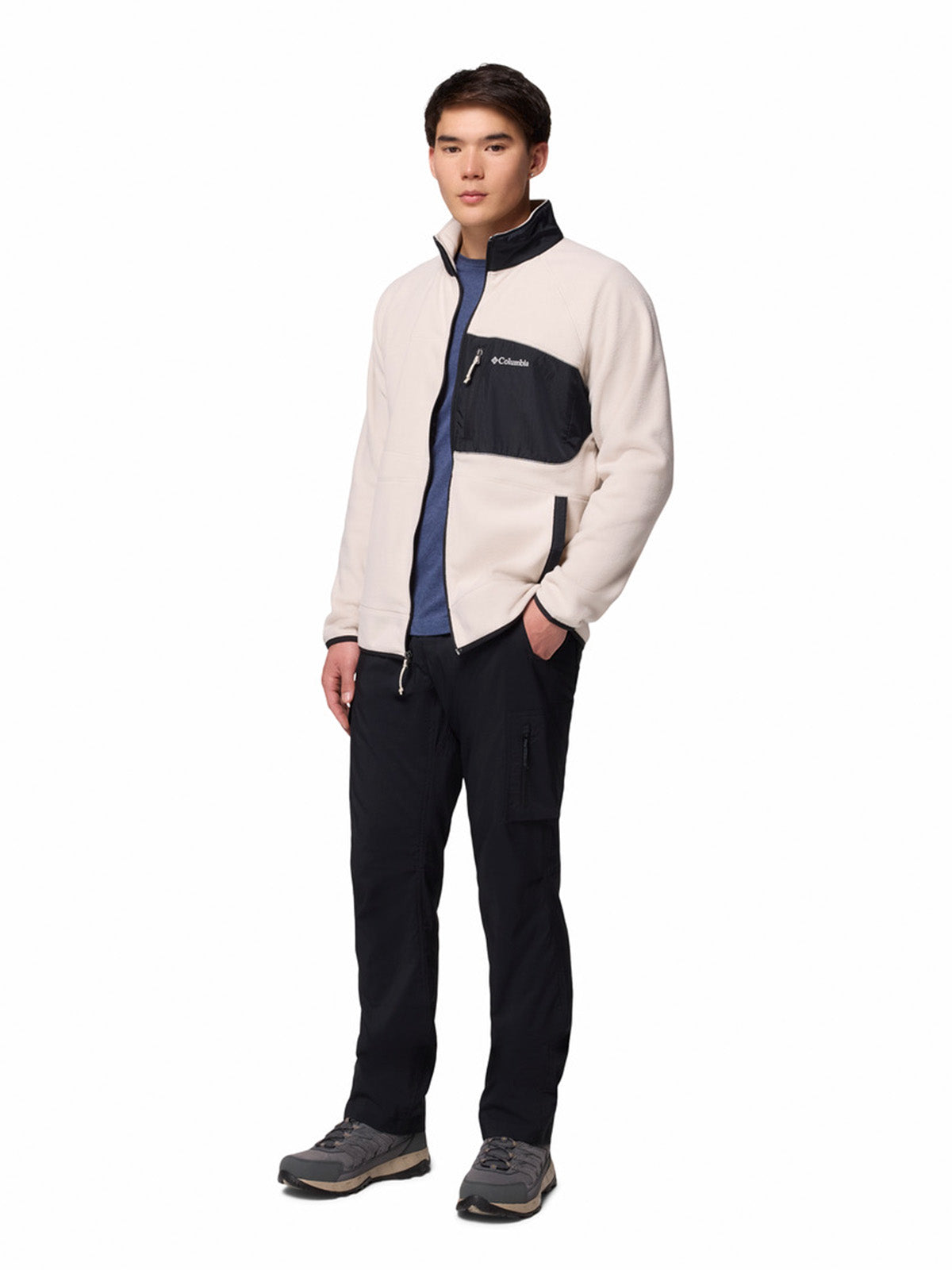 Polar Hombre Fast Trek Overlay Full Zip Beige Columbia