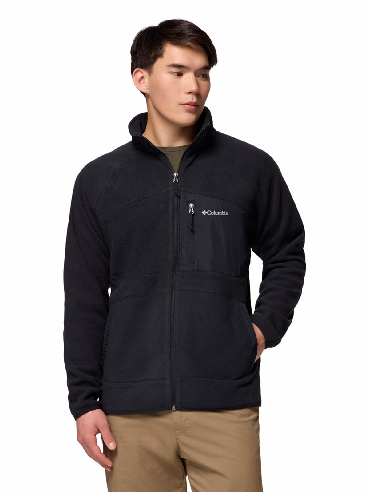 Polar Hombre Fast Trek Overlay Full Zip Negro Columbia