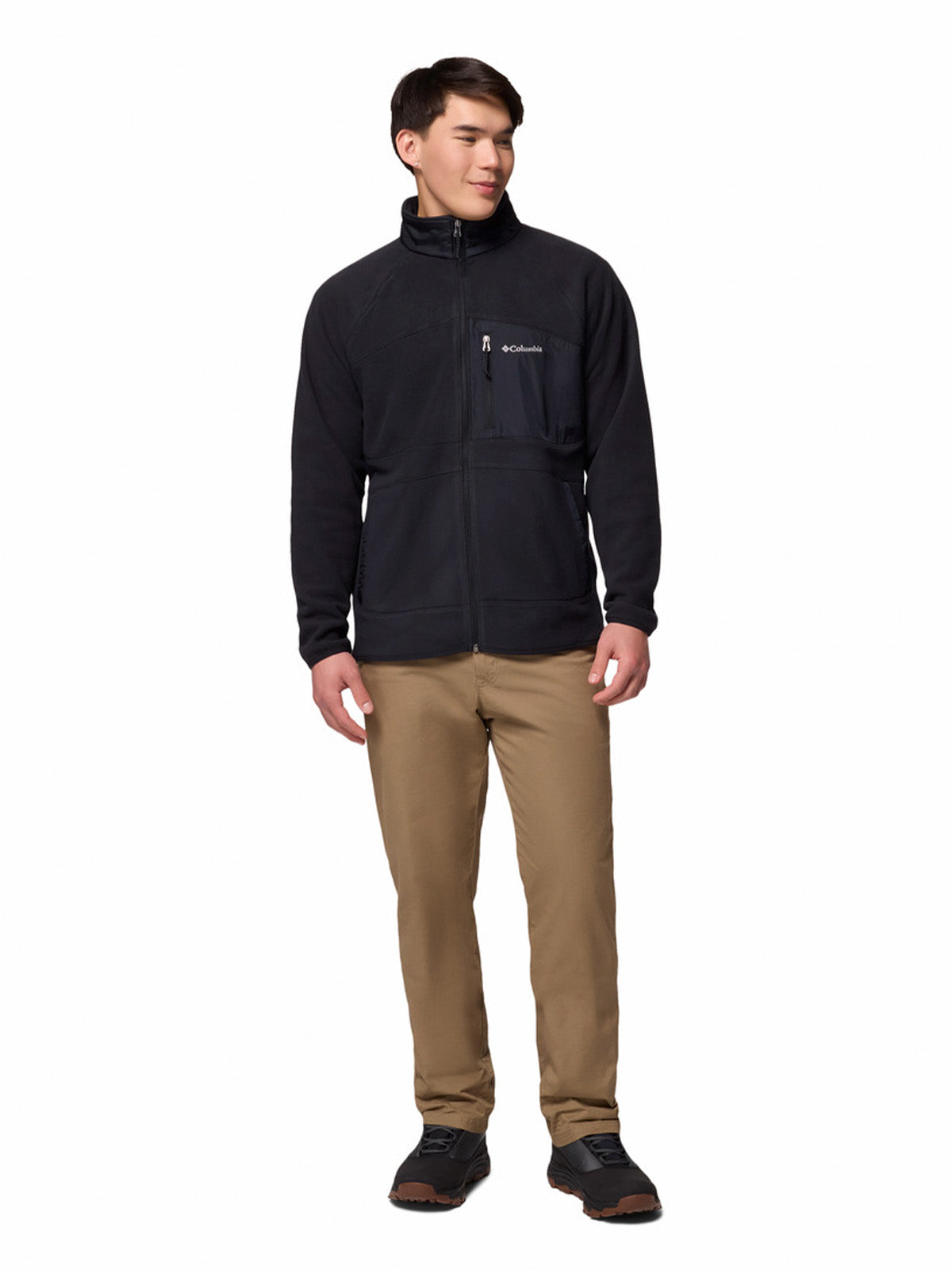 Polar Hombre Fast Trek Overlay Full Zip Negro Columbia