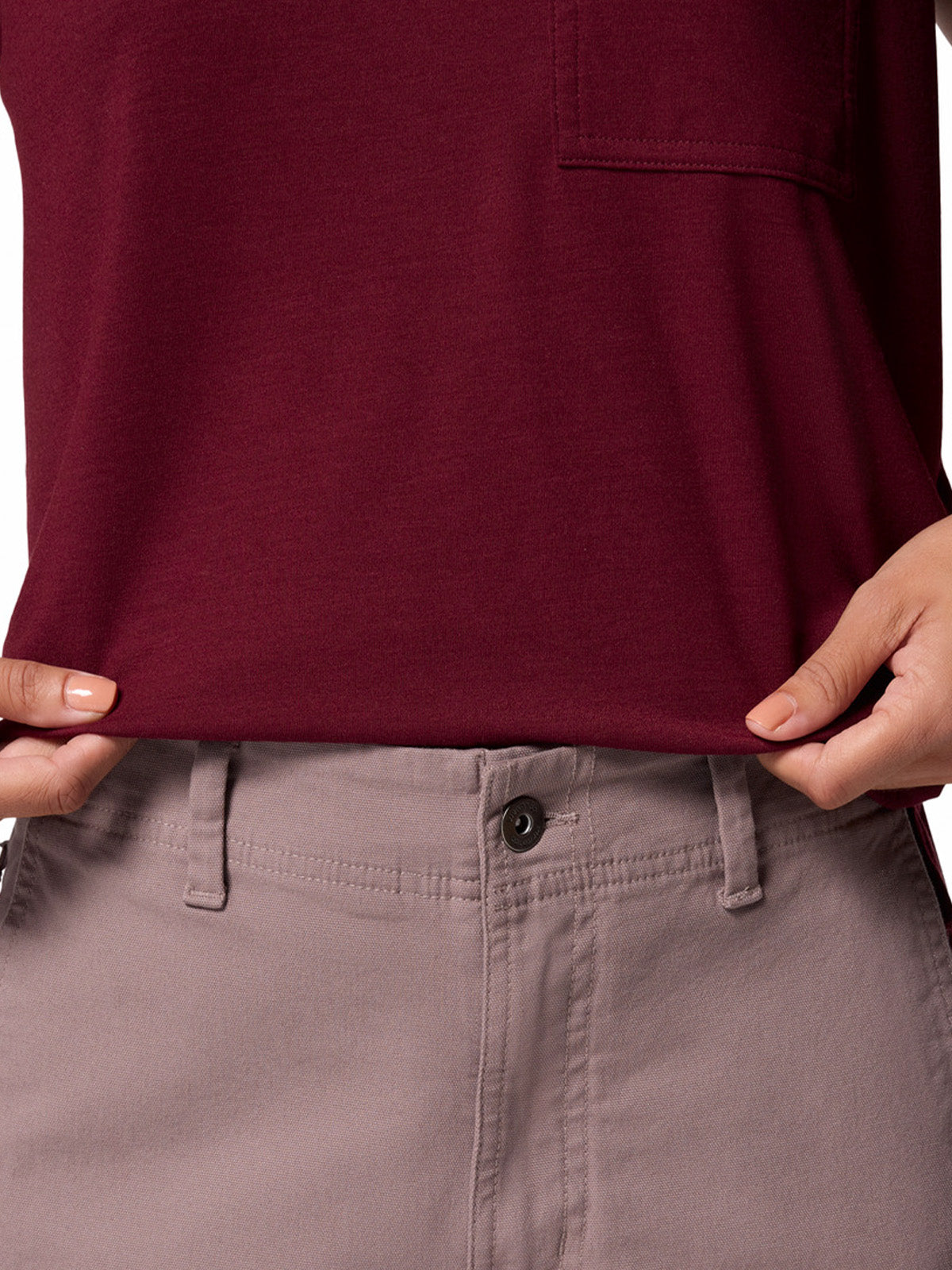 Pantalón Mujer ROC Straight Gris Iron Columbia
