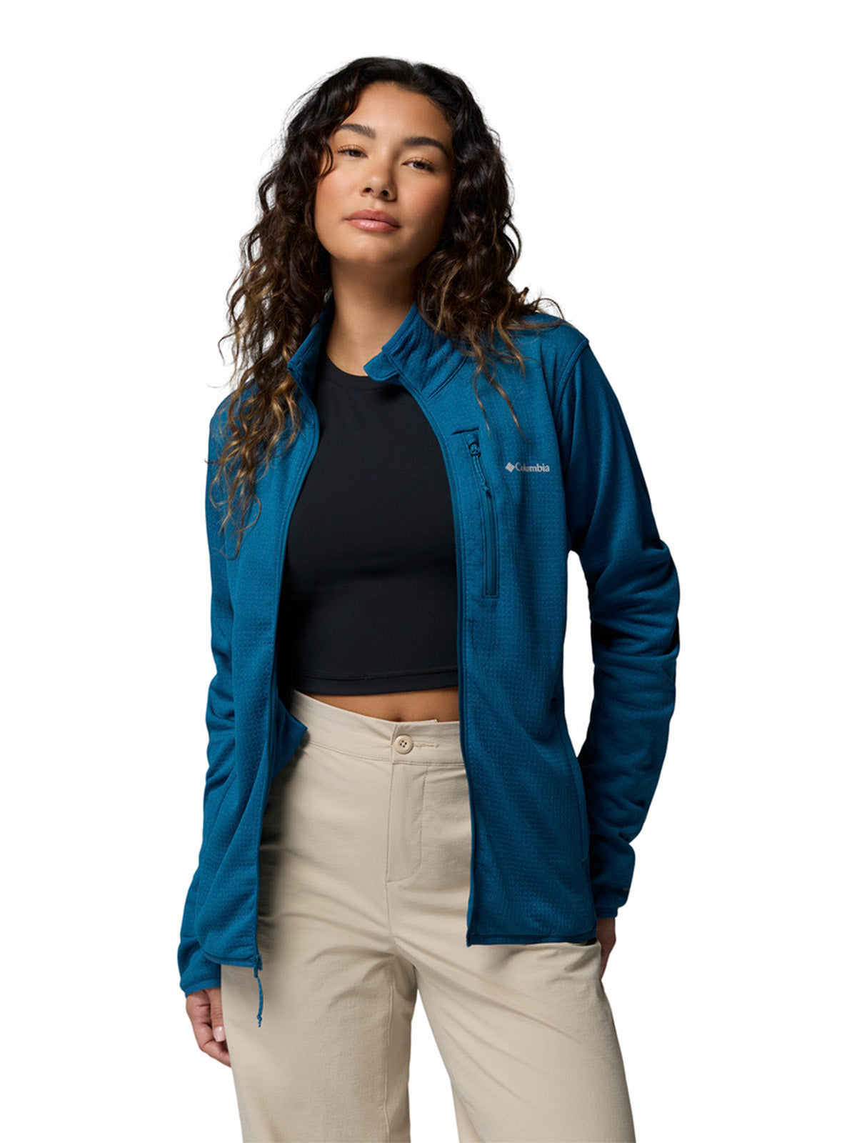 Polar Mujer Essential Hike Grid Azul Columbia