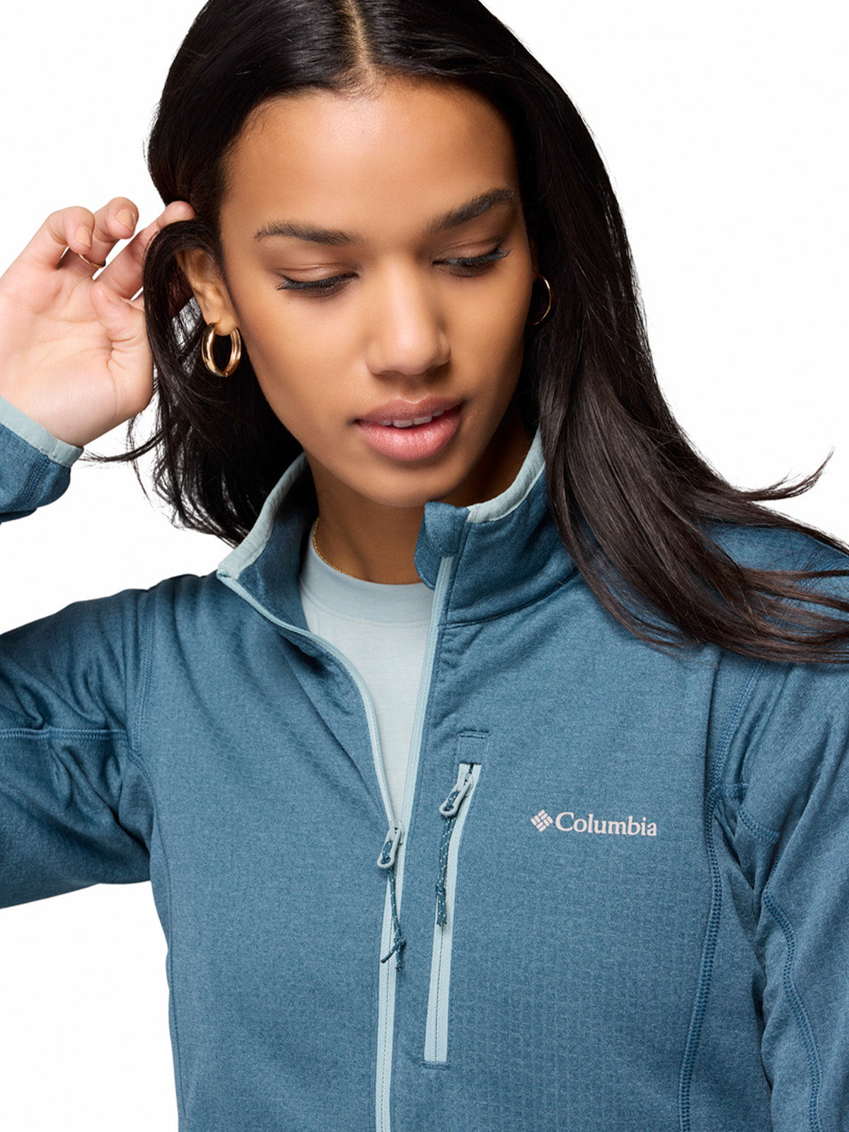 Polar Mujer Essential Hike Grid Azul Columbia