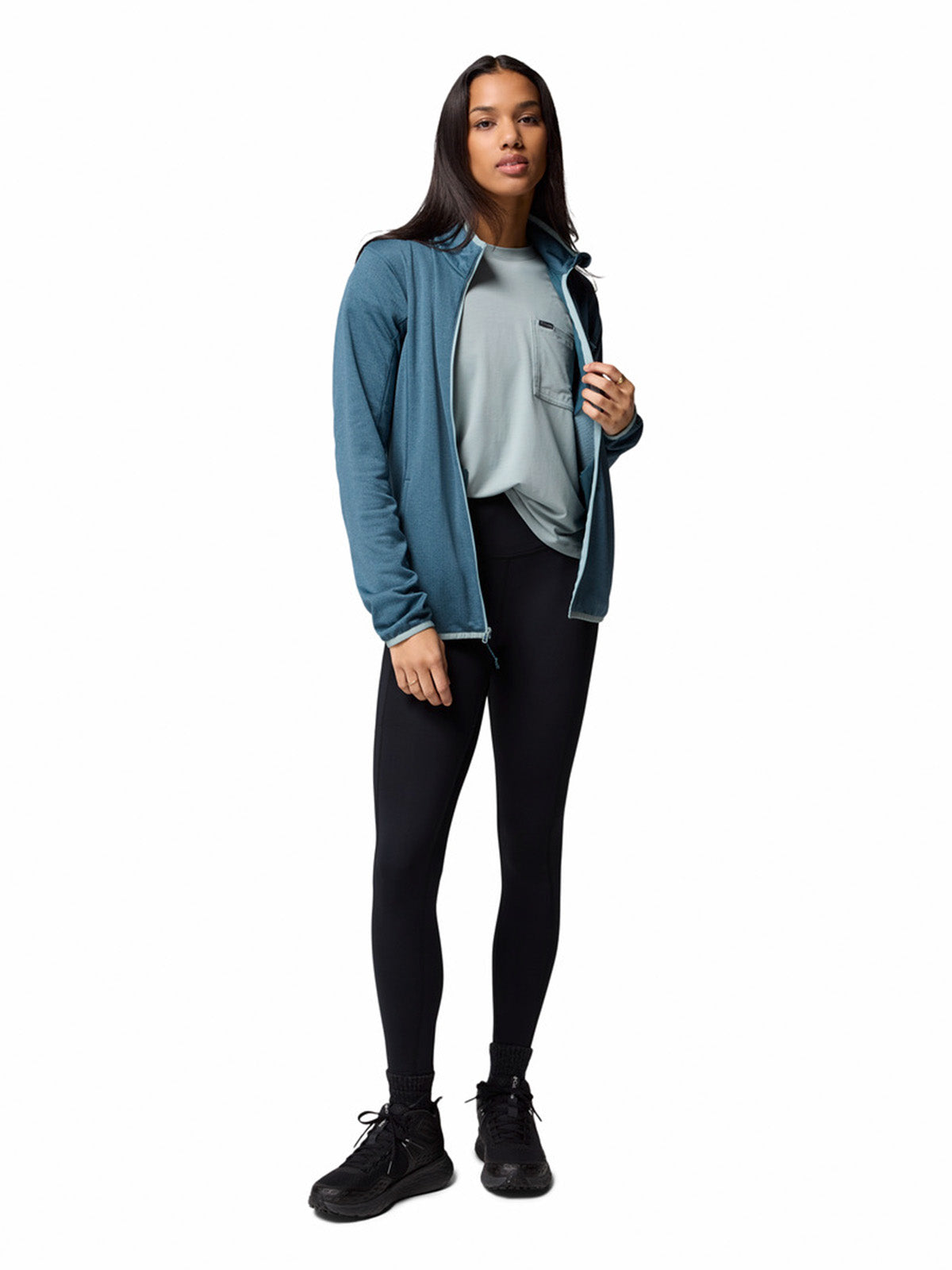 Polar Mujer Essential Hike Grid Azul Columbia