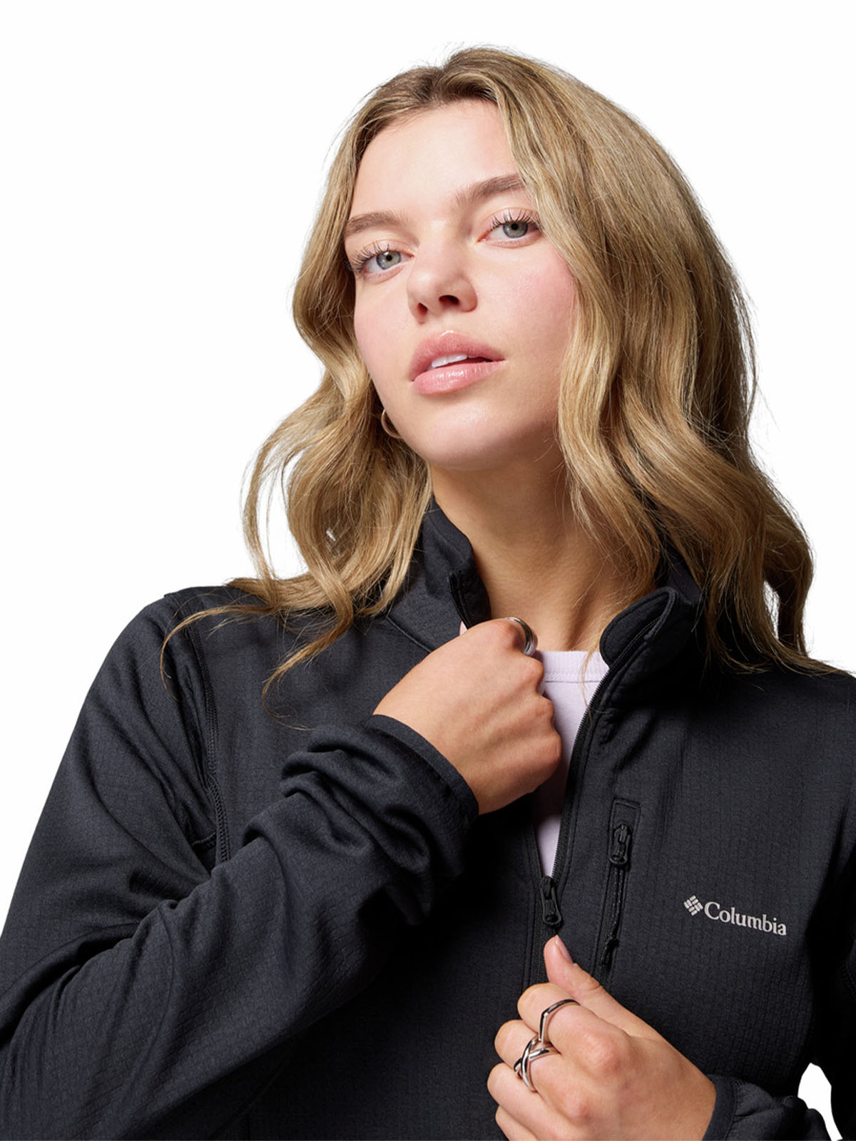 Polar Mujer Essential Hike Grid Negro Columbia