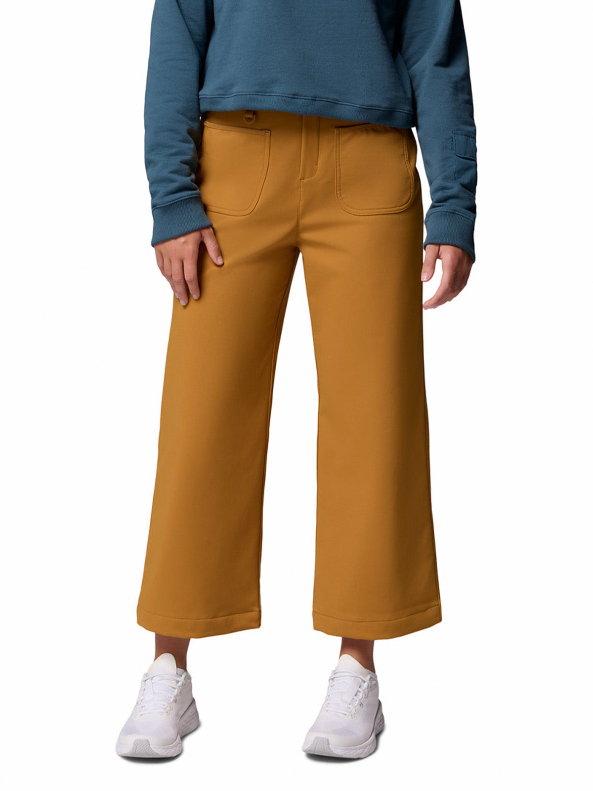 Pantalon Mujer High Cascades Wide Beige/Crudo Columbia