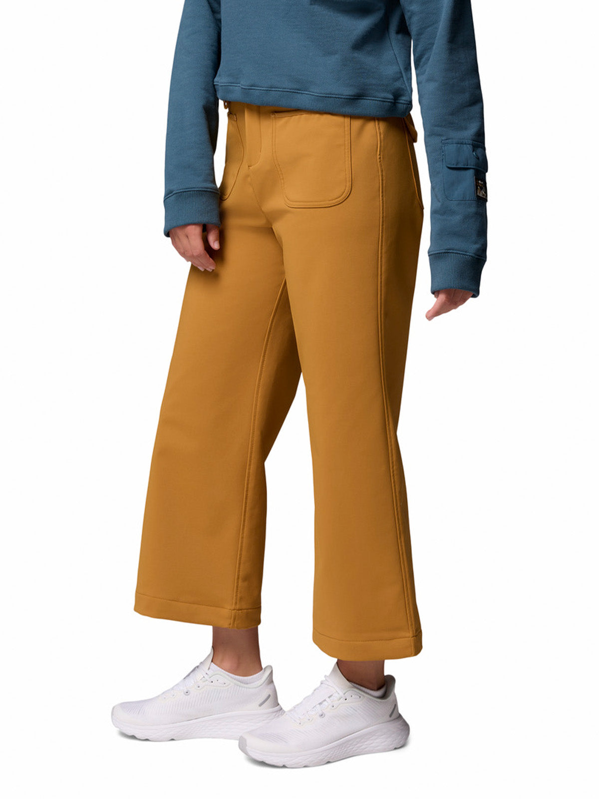 Pantalon Mujer High Cascades Wide Beige/Crudo Columbia