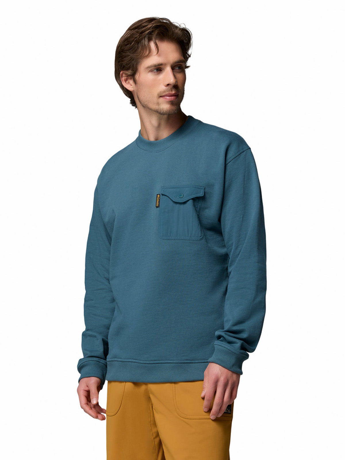 Poleron Hombre High Cascades French Azul Columbia