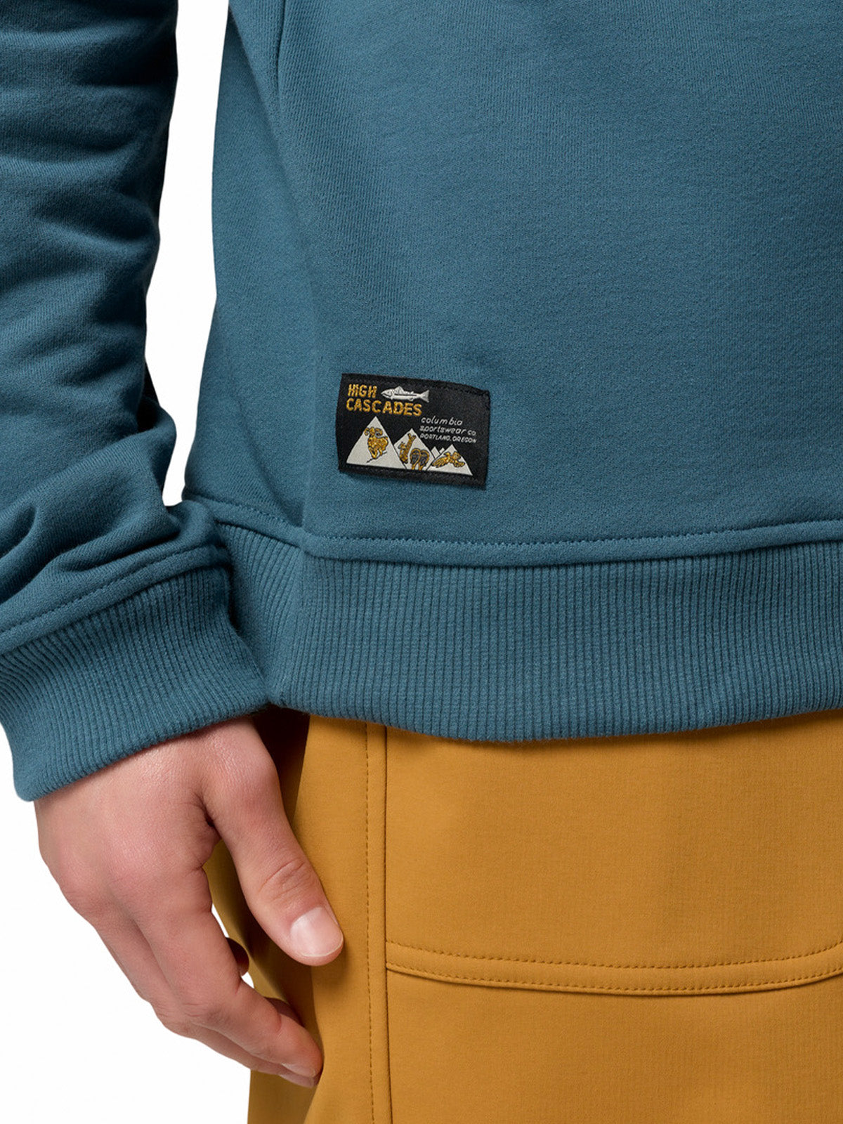 Poleron Hombre High Cascades French Azul Columbia