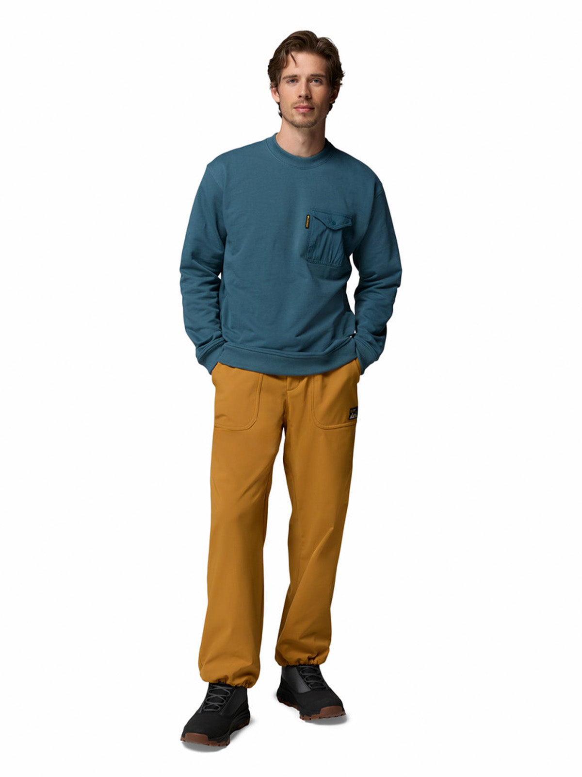 Poleron Hombre High Cascades French Azul Columbia
