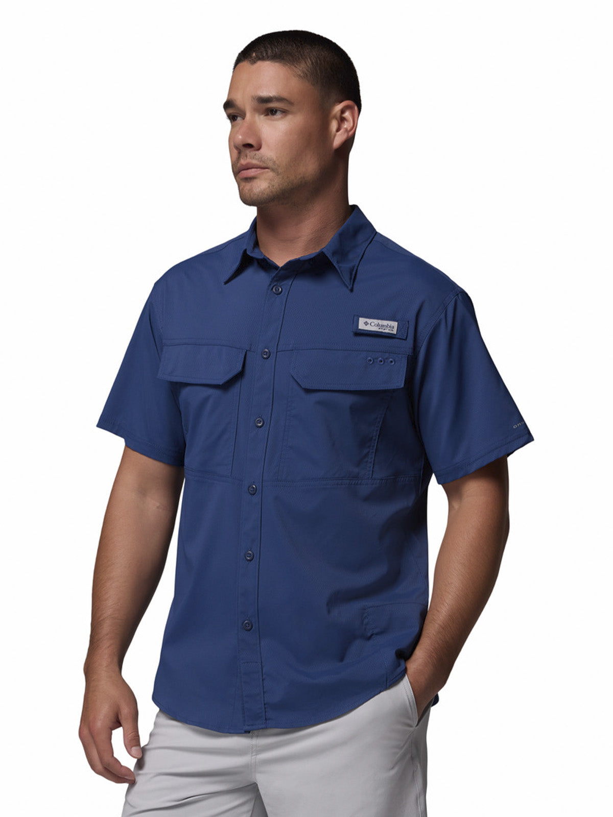 Camisa Manga Corta Hombre Skiff Guide II Negro Columbia