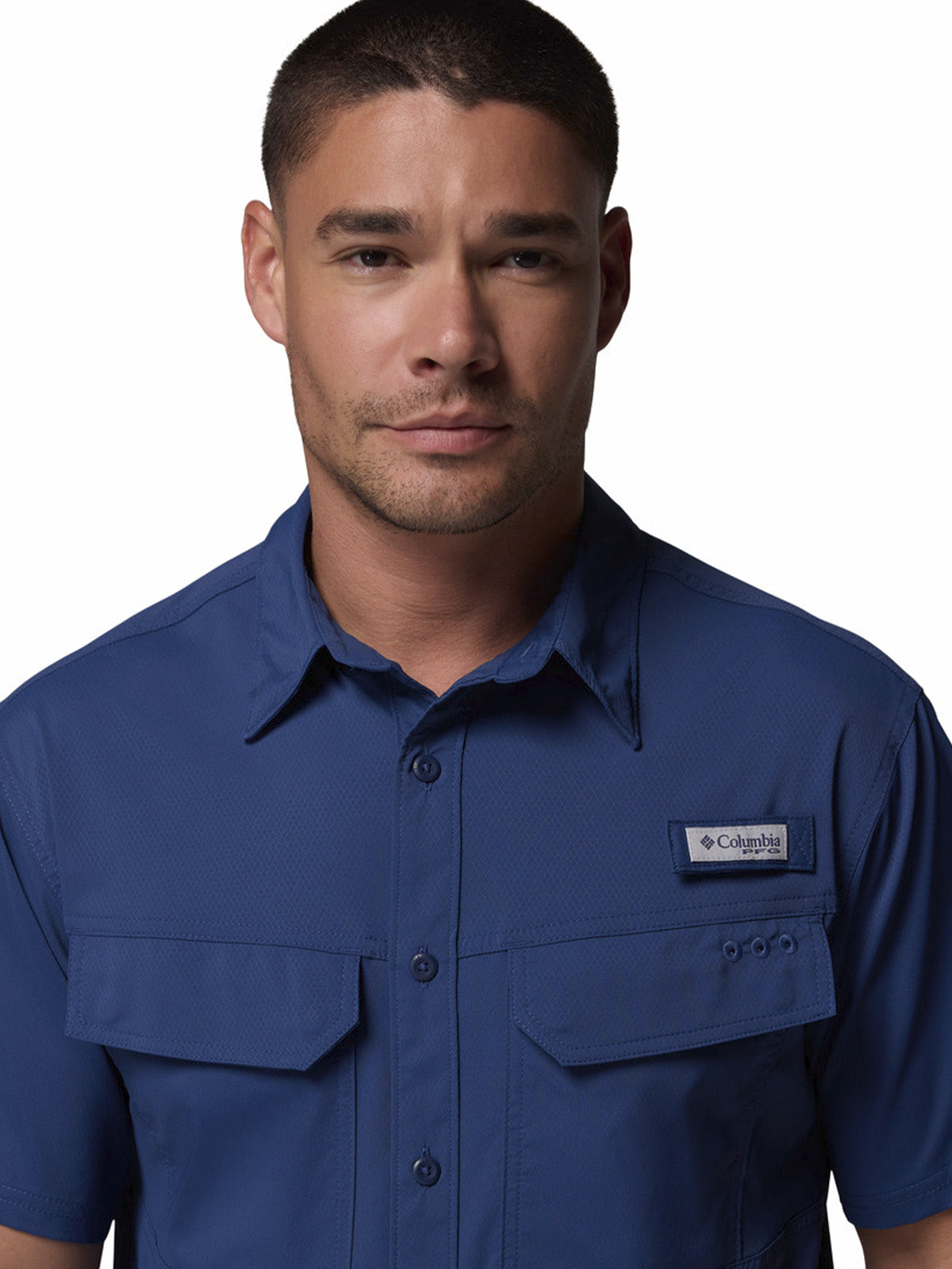 Camisa Manga Corta Hombre Skiff Guide II Negro Columbia