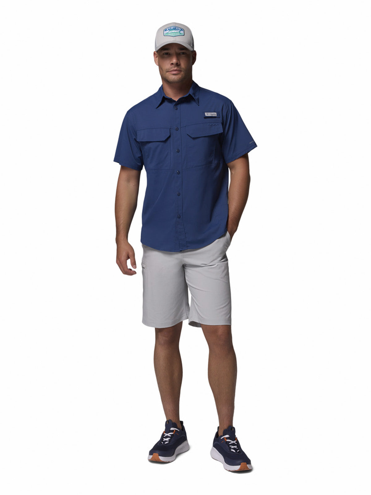 Camisa Manga Corta Hombre Skiff Guide II Negro Columbia