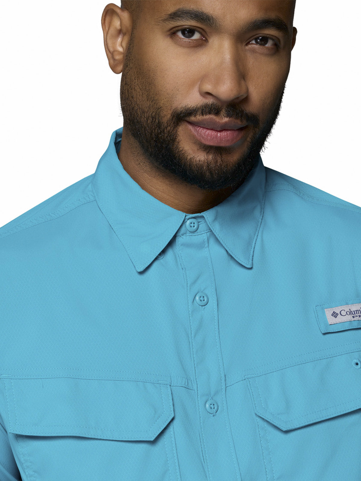 Camisa Manga Larga Hombre Skiff Guide II Long Azul Columbia