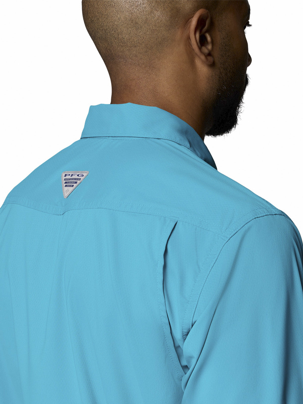 Camisa Manga Larga Hombre Skiff Guide II Long Azul Columbia