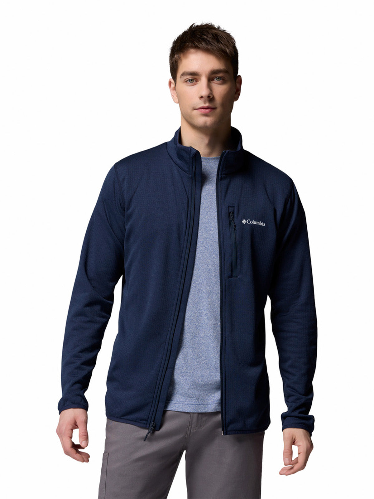 Polar Hombre Essential Hike Grid Azul Collegiate Navy Columbia