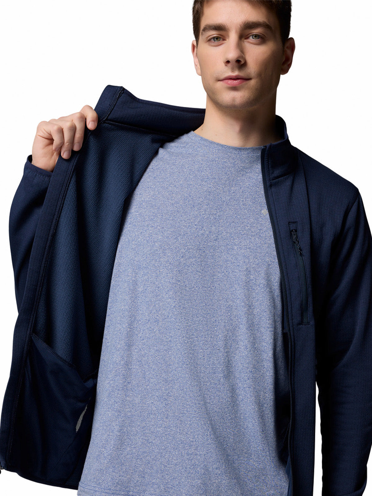 Polar Hombre Essential Hike Grid Azul Collegiate Navy Columbia