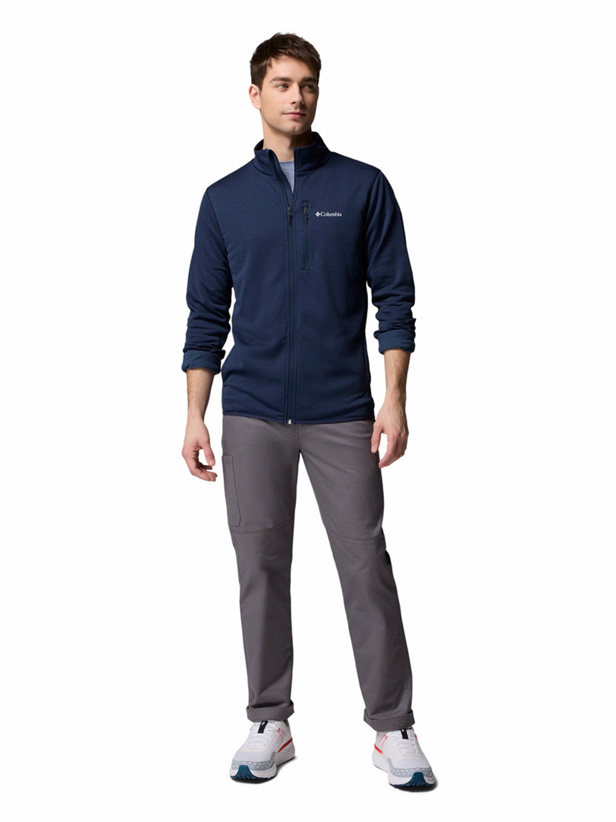 Polar Hombre Essential Hike Grid Azul Collegiate Navy Columbia