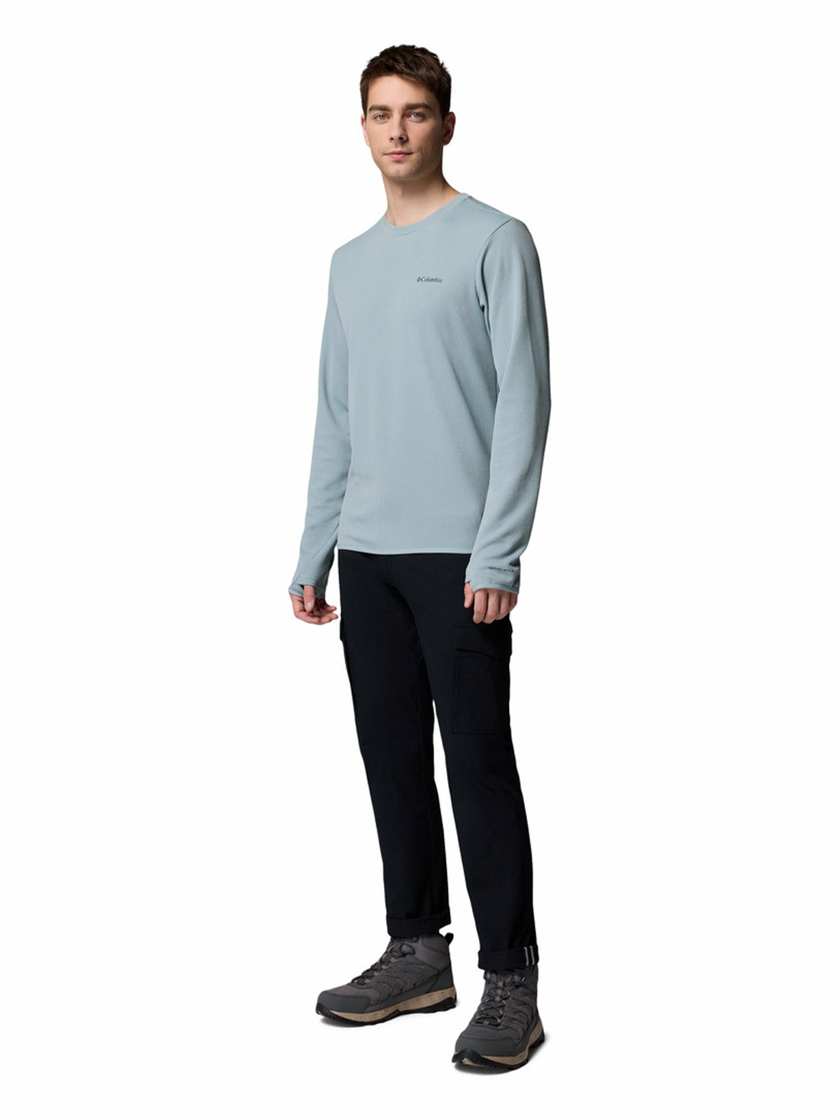 Polera Manga Larga Hombre Tech Trail Utility Celeste Columbia
