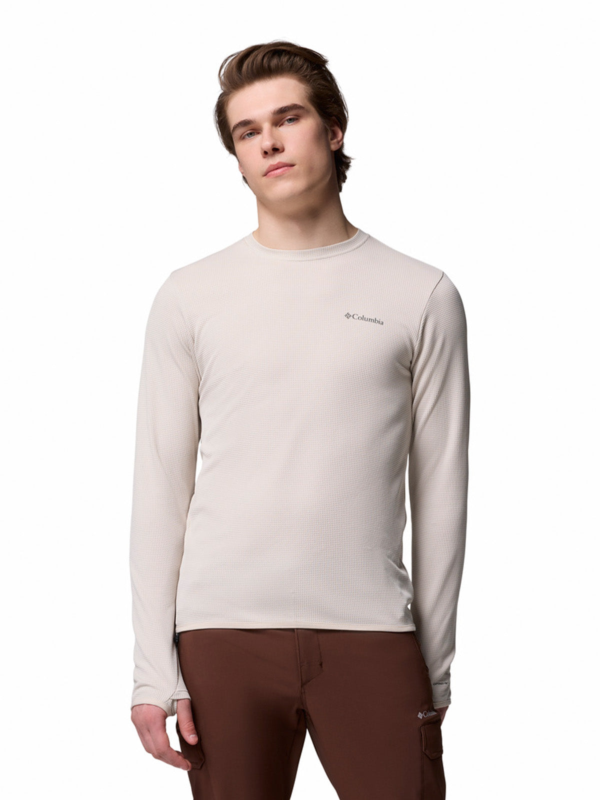 Polera Manga Larga Hombre Tech Trail Utility Warm Gris Columbia