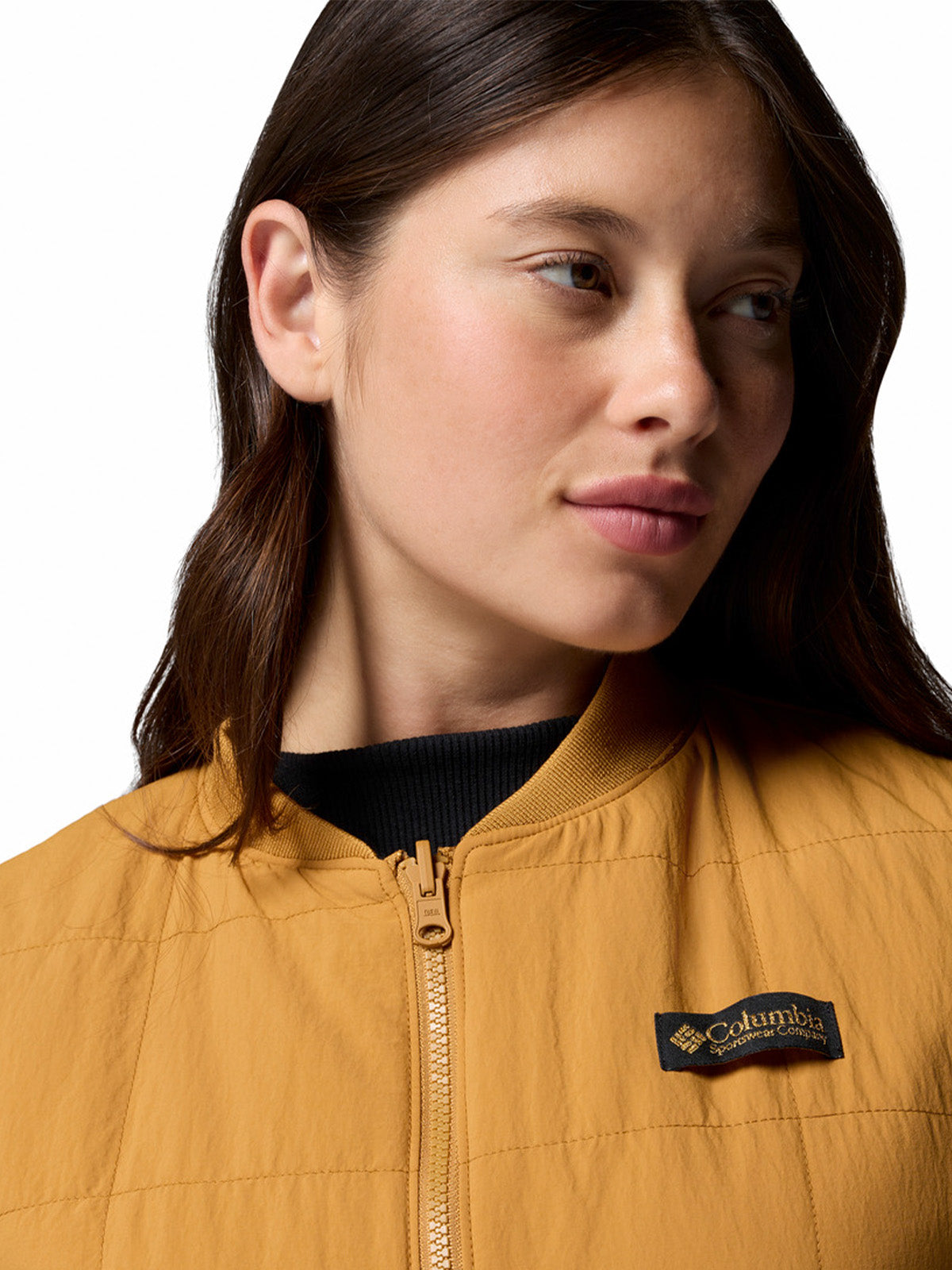 Parka Sin Mangas Mujer High Cascades Revers Beige/Crudo Columbia