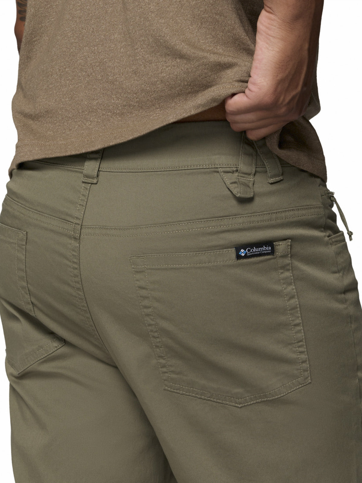 Pantalon Hombre Roc 5 Pocket Gris Columbia