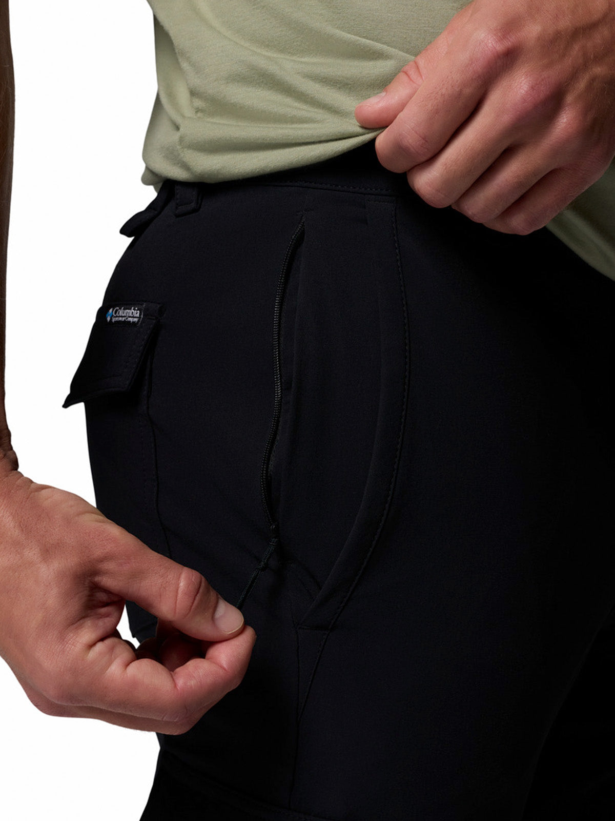 Pantalón Hombre ROC Tech Cargo Negro Columbia