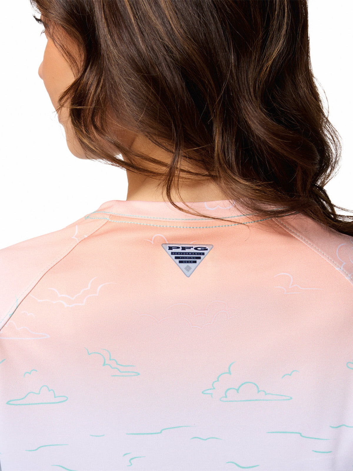 Polera Manga Larga Mujer Pfg Disney Tidal Azul Columbia