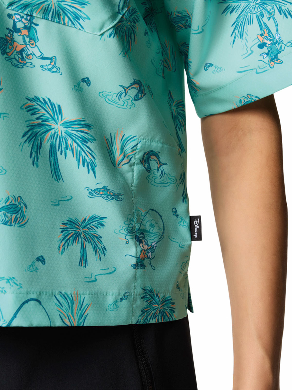 Camisa Manga Corta Mujer Pfg Disney Super Slack Azul Columbia