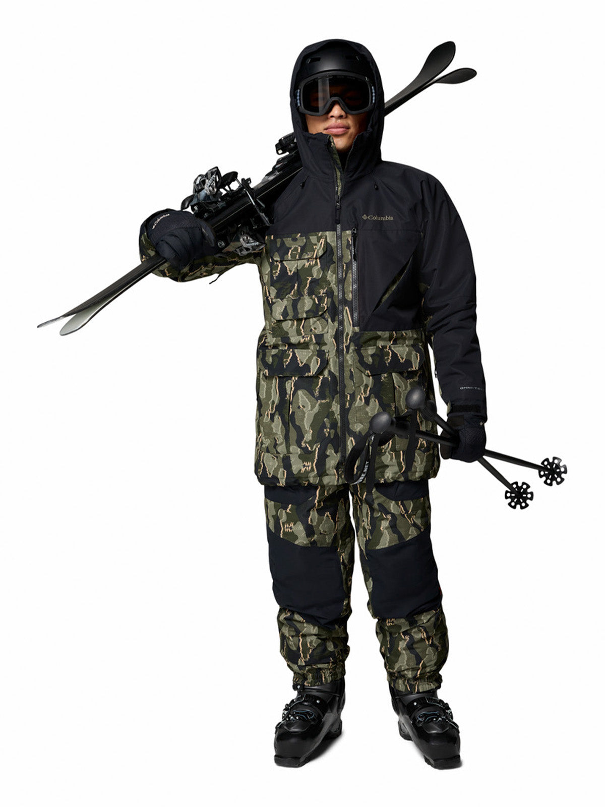 Pantalon De Nieve Hombre Coreshot Printed Pan Verde Columbia
