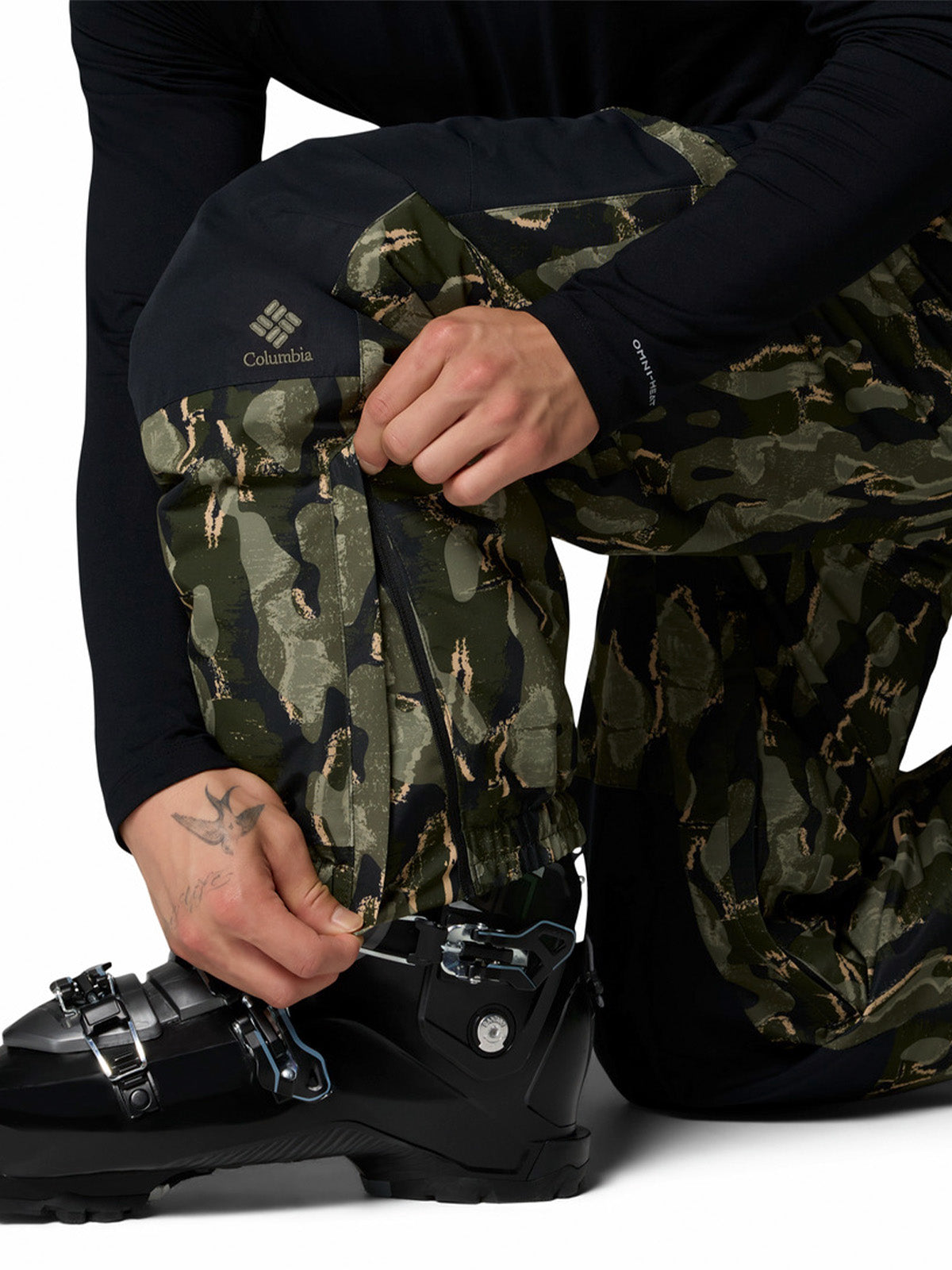 Pantalon De Nieve Hombre Coreshot Printed Pan Verde Columbia